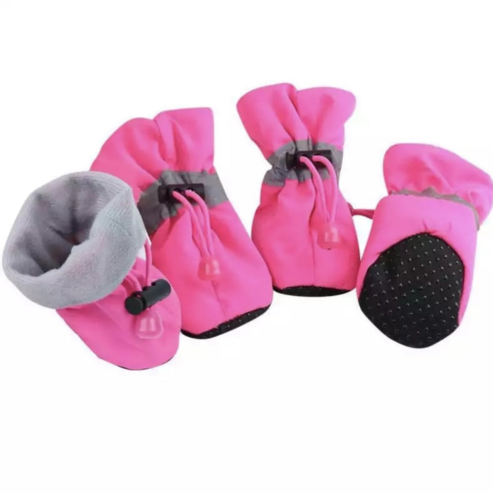 Dog Gloves - Pawsome Winter Walkies-Pink-XS 2.20-14.41 lbs.-Nora Luxe