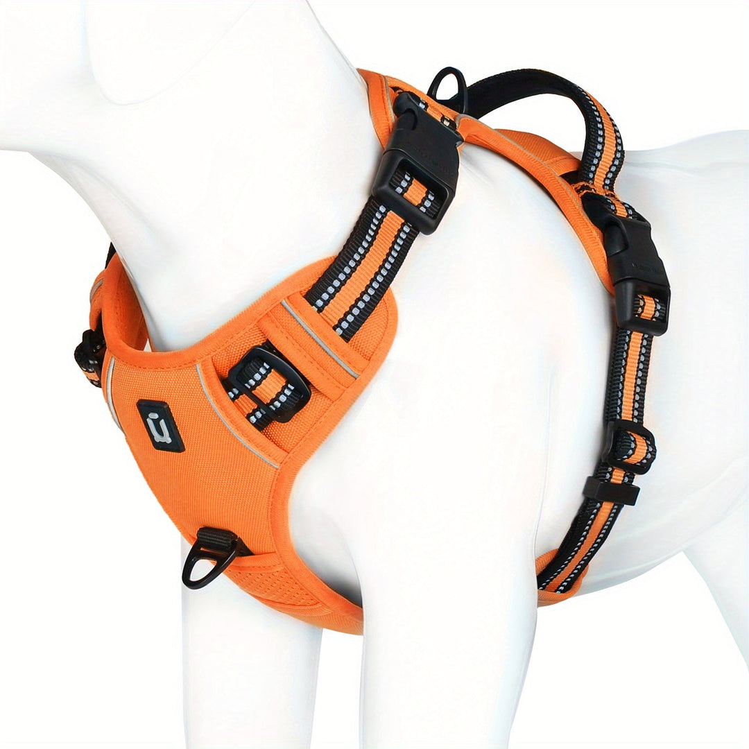 Dog harness - SafeWalk-Orange-S-Nora Luxe