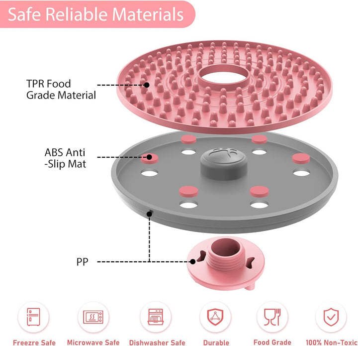 Dog Lick Mat – Feeding Bowl for Anxiety Relief-Blue-Nora Luxe