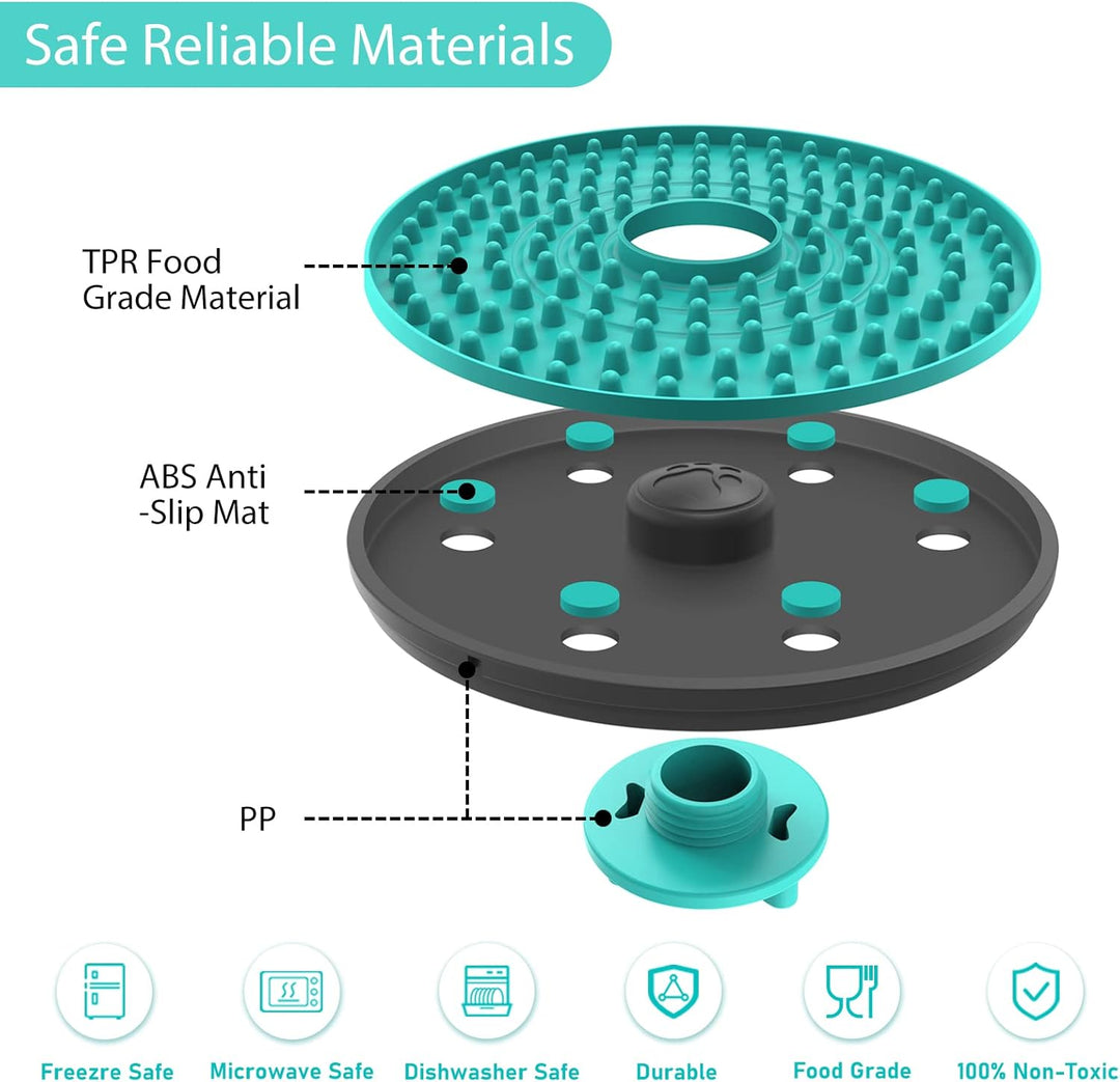 Dog Lick Mat – Feeding Bowl for Anxiety Relief-Blue-Nora Luxe