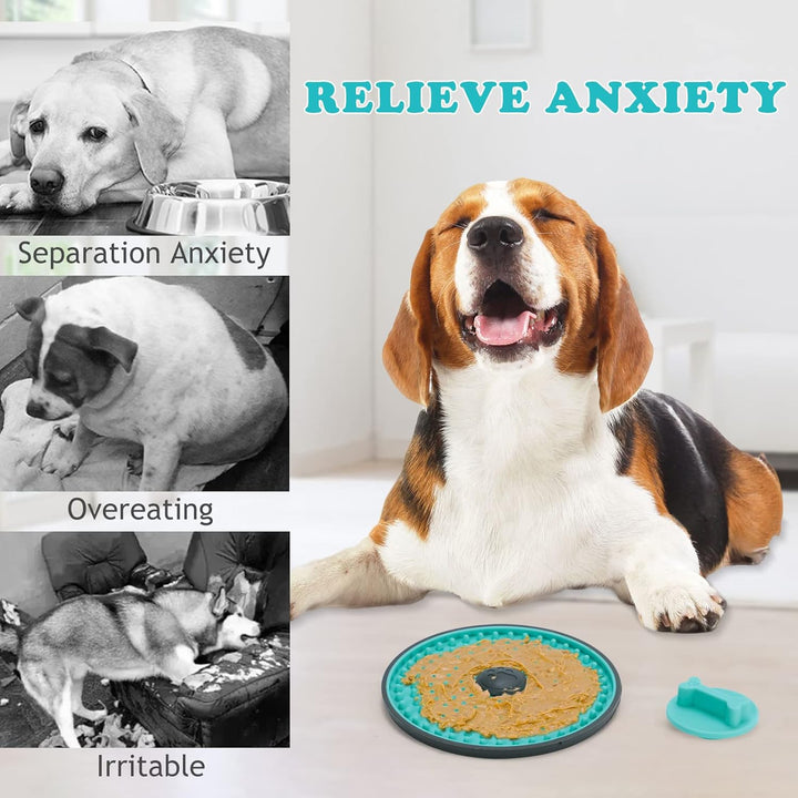 Dog Lick Mat – Feeding Bowl for Anxiety Relief-Blue-Nora Luxe