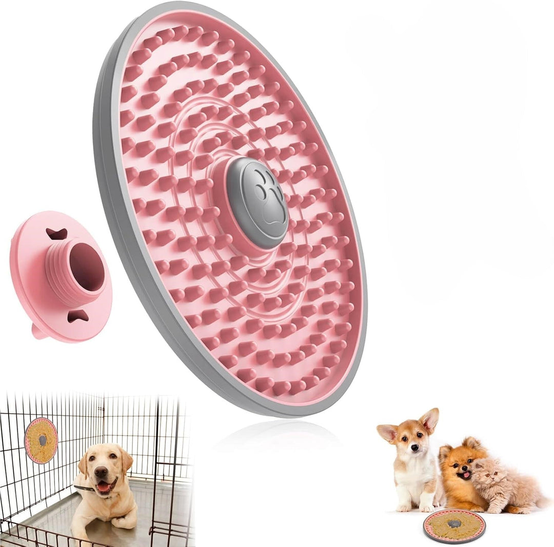 Dog Lick Mat – Feeding Bowl for Anxiety Relief-Pink-Nora Luxe