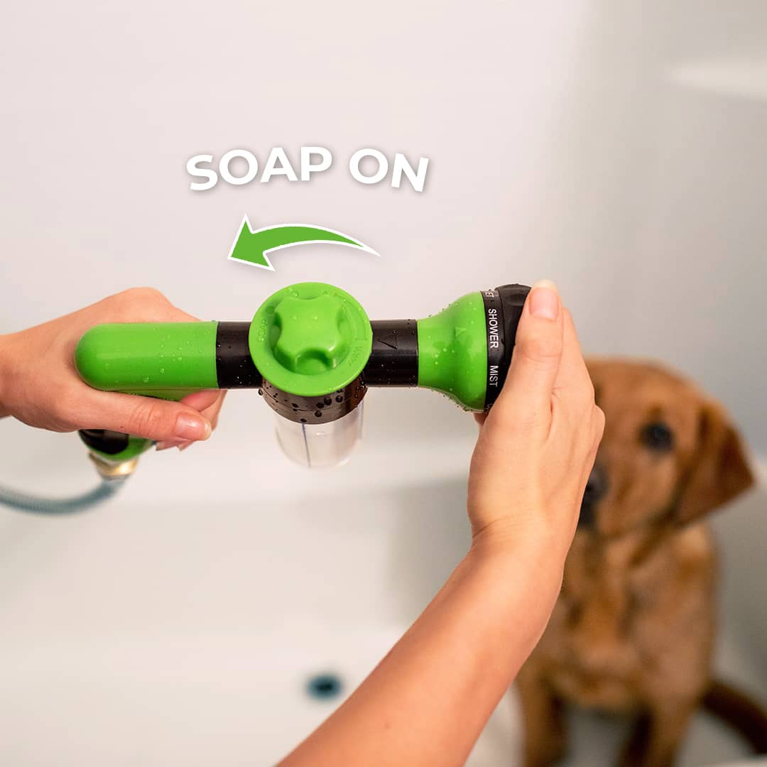 Dog Shower Sprayer - WashBuddy-Blue-Nora Luxe