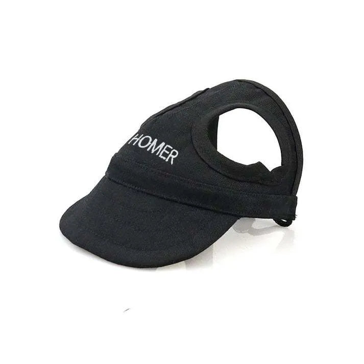 Dog Sun Cap for UV Protection-Black-S - Small Sized Dogs (Weight under 22.04 lbs)-Nora Luxe