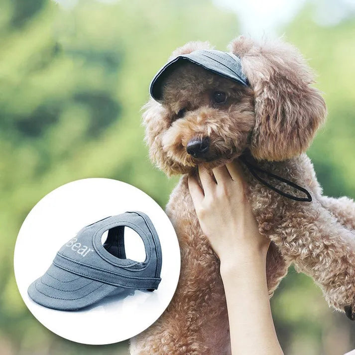 Dog Sun Cap for UV Protection-Blue-S - Small Sized Dogs (Weight under 22.04 lbs)-Nora Luxe