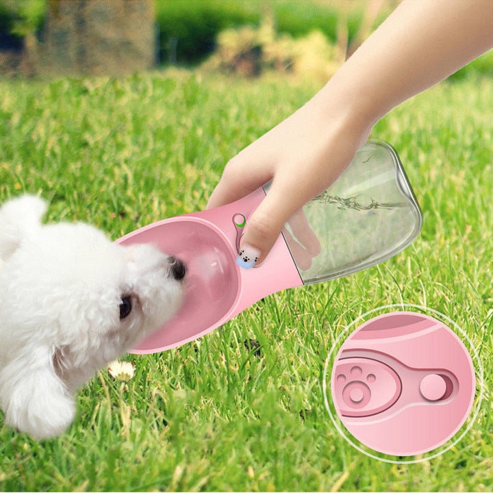 Dog Water Bottle for On the Go - HydroDog-Pink-11.83 fl oz-Nora Luxe