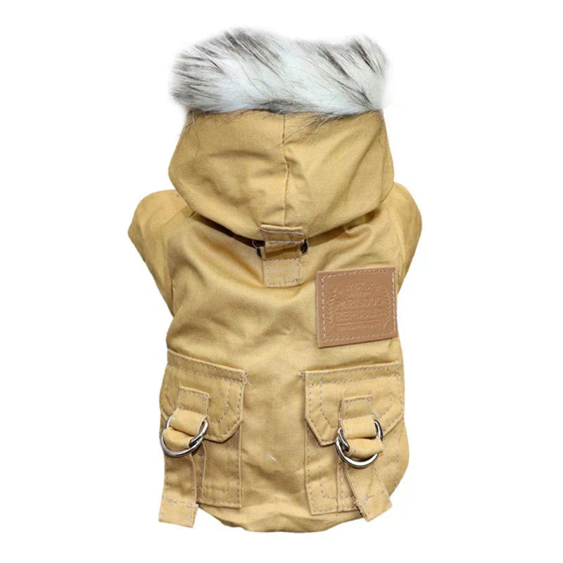 Dog Winter Coat - FrostPaws-Khaki-XS-Nora Luxe