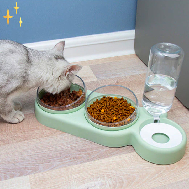 Double Bowl with Automatic Water Filler - HydraFeeder-Green-Nora Luxe
