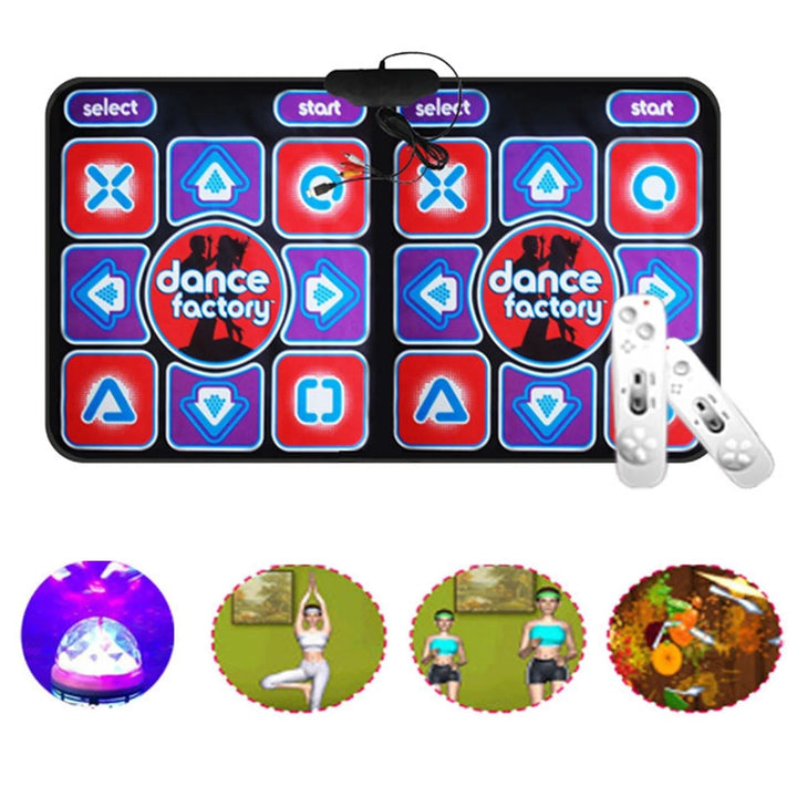 Double Dance Mat with Remote Control - RhythmFlex-Nora Luxe