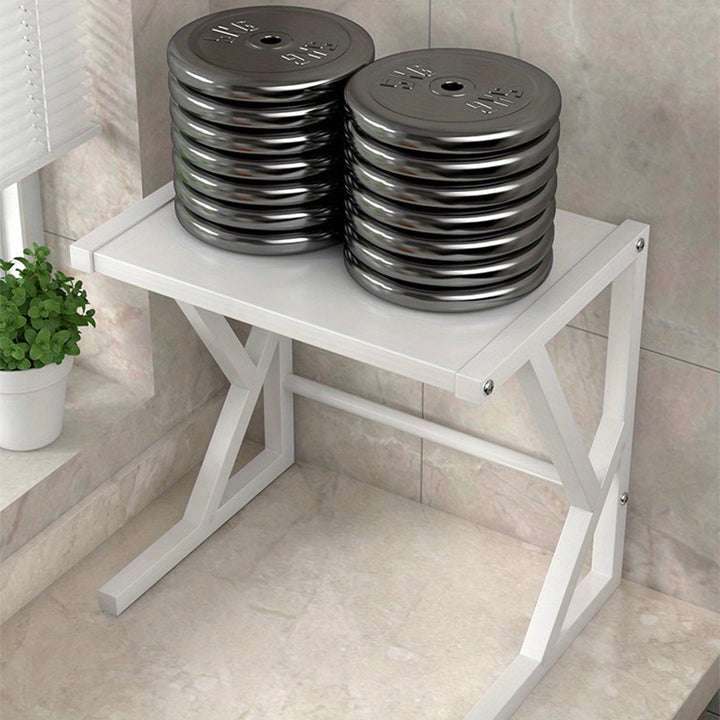 Double Layer Kitchen Storage Rack - Milan-15.75 inches - White-Nora Luxe