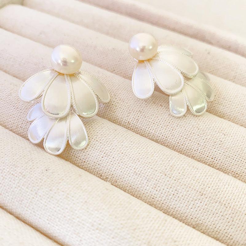 Double Layered Flower Blado Earrings - Lunara-Nora Luxe