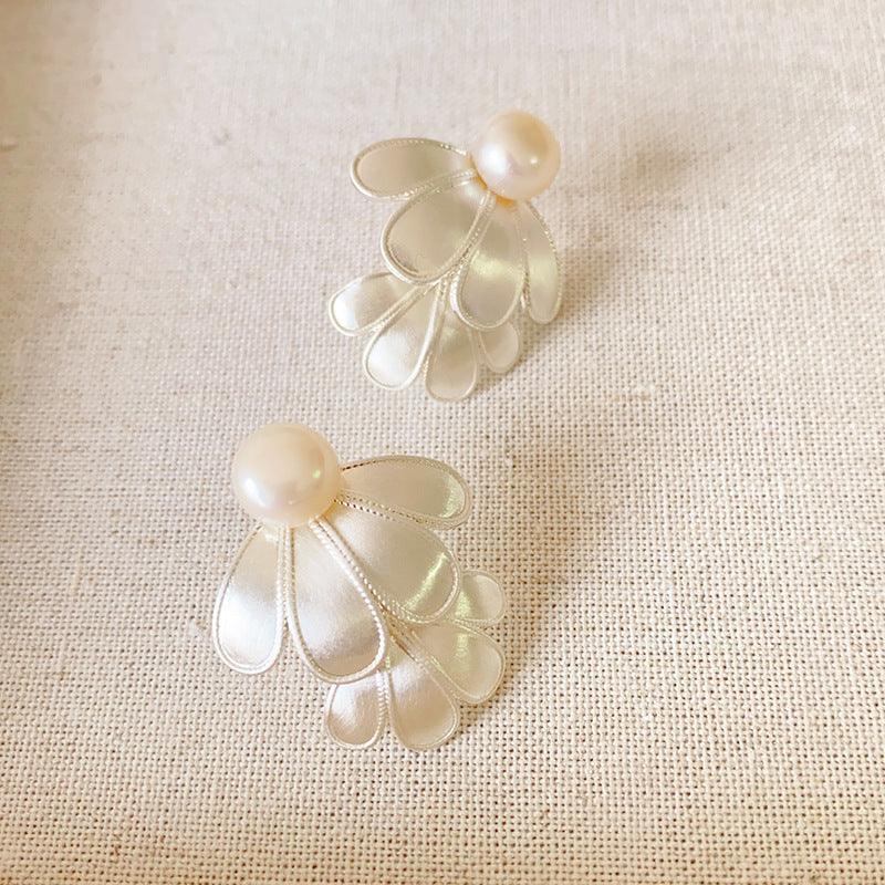 Double Layered Flower Blado Earrings - Lunara-Nora Luxe
