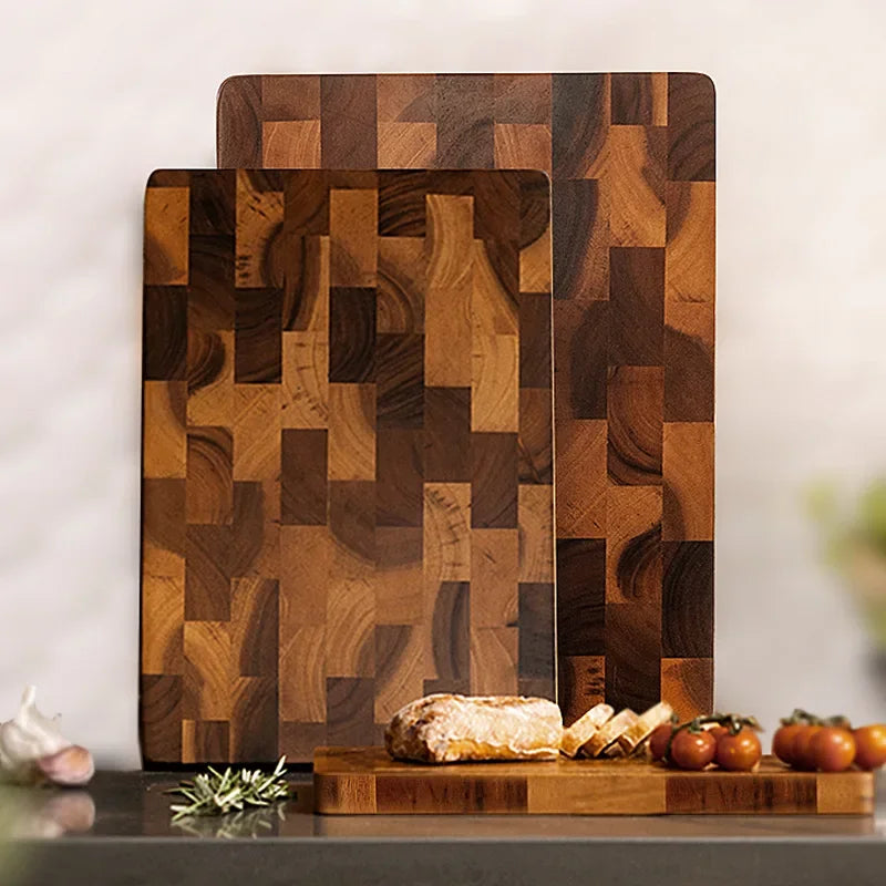 Double-sided Chopping Board - TimberFlow-Small: 11.02 × 7.09 × 0.47 in-Nora Luxe
