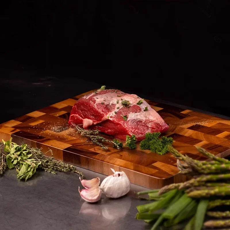 Double-sided Chopping Board - TimberFlow-Small: 11.02 × 7.09 × 0.47 in-Nora Luxe