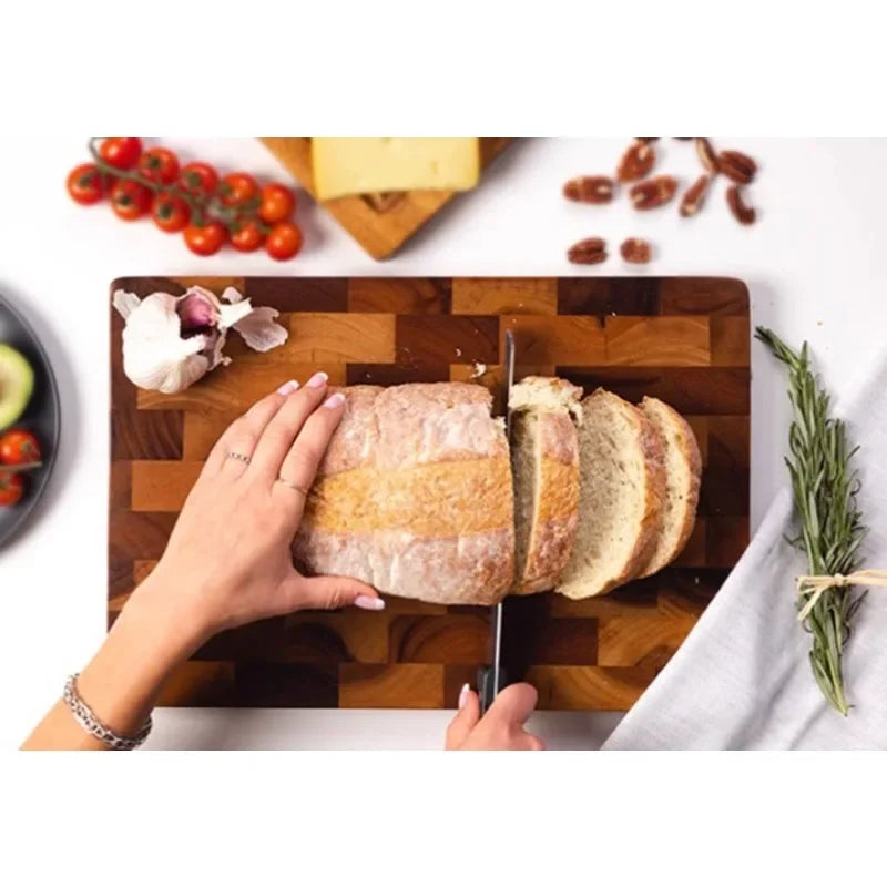 Double-sided Chopping Board - TimberFlow-Small: 11.02 × 7.09 × 0.47 in-Nora Luxe