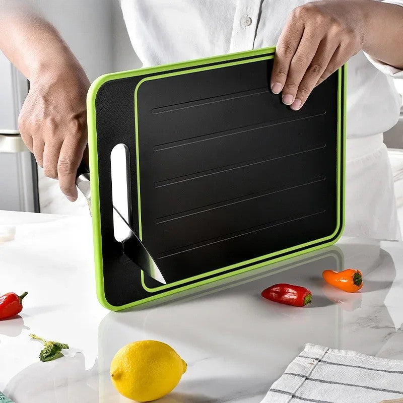 Double-Sided Chopping Board with Defrosting Plate - BladeBoard-Nora Luxe