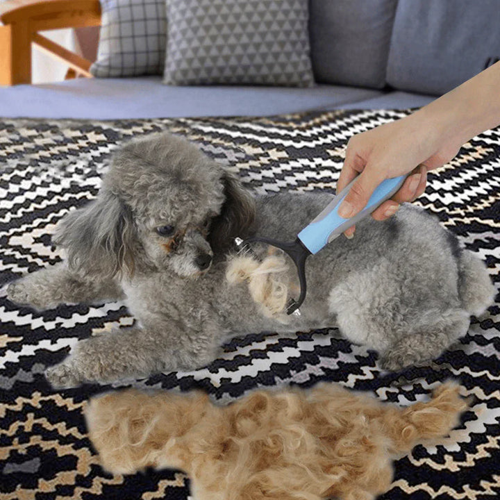 Double-Sided Hair Removal Comb for Pets - SmoothGroom-Blue-Nora Luxe