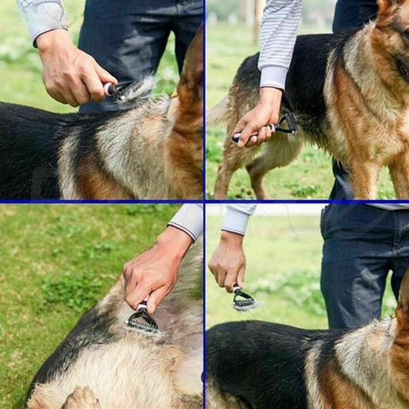 Double-Sided Hair Removal Comb for Pets - SmoothGroom-Blue-Nora Luxe