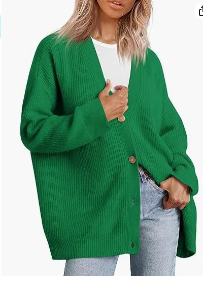 Ladies Cashmere Cardigan with V-neck – Sylvie