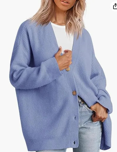 Ladies Cashmere Cardigan with V-neck – Sylvie