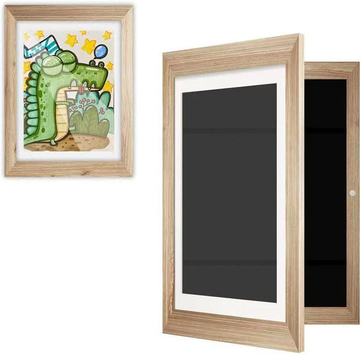 Drawing List - ArtSwap Frame-Brown Wood-A4-Nora Luxe