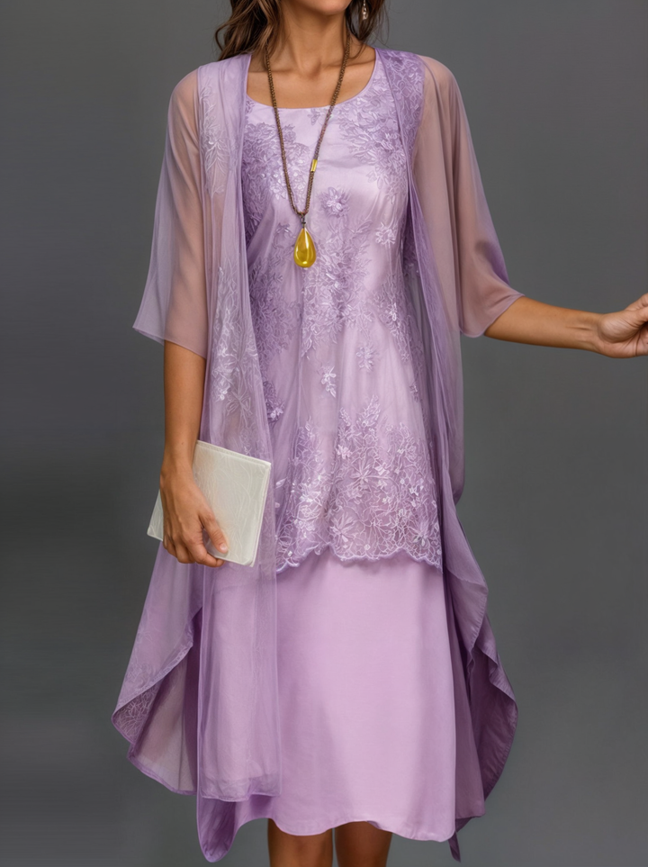 Dress with floral pattern – Eliana-Pink-S-Nora Luxe
