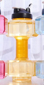 Dumbbell Water Bottles for Fitness and Hydration - HydraBell-Blue-500ML-Nora Luxe