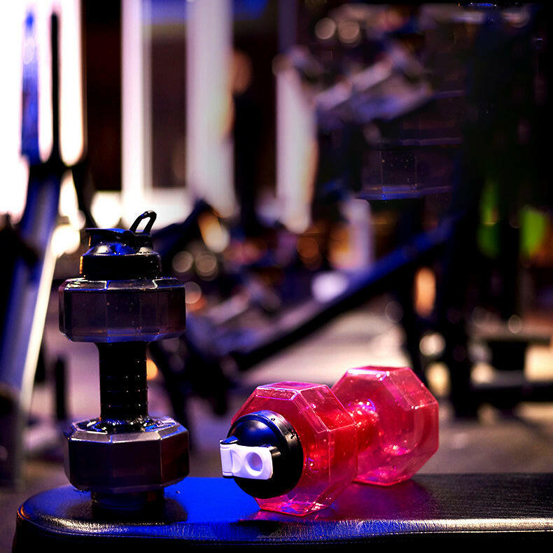 Dumbbell Water Bottles for Fitness and Hydration - HydraBell-Blue-500ML-Nora Luxe