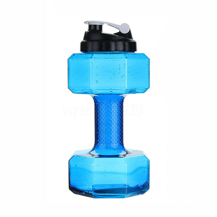 Dumbbell Water Bottles for Fitness and Hydration - HydraBell-Blue-500ML-Nora Luxe