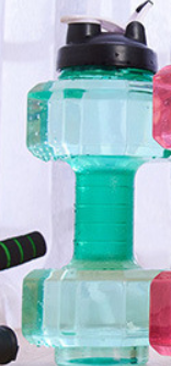 Dumbbell Water Bottles for Fitness and Hydration - HydraBell-Green-500ML-Nora Luxe