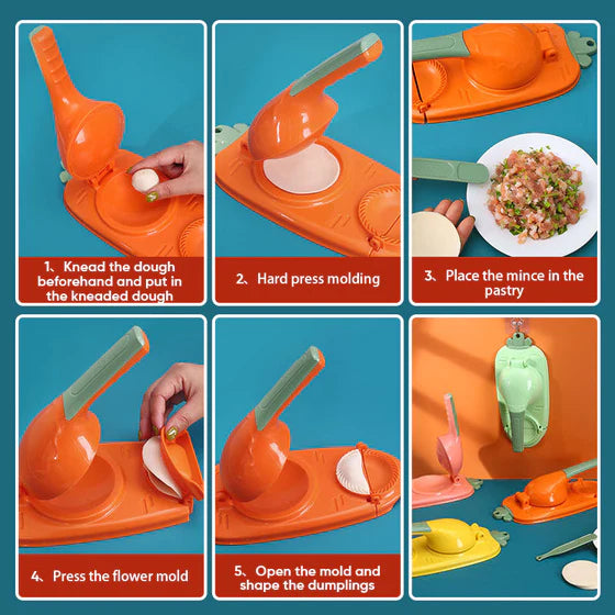 Dumpling mould - DumplingMaster-Orange-Nora Luxe