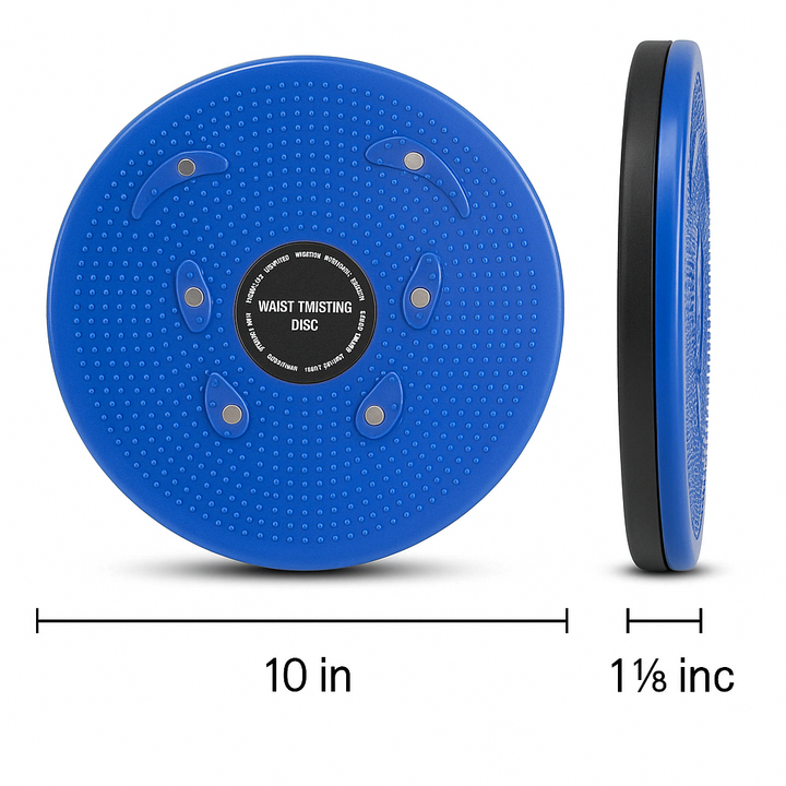 Dynamic Balance Board for Strength and Stability - CoreSpin-Blue-Without Tires-Nora Luxe