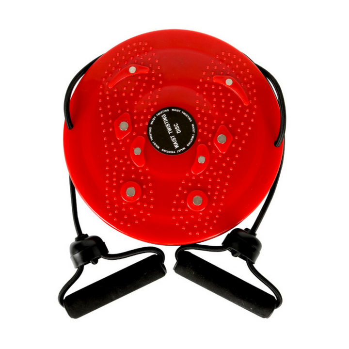 Dynamic Balance Board for Strength and Stability - CoreSpin-Red-With Tires-Nora Luxe