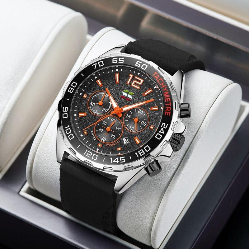 Dynamic Watch for Every Occasion - Eleganzio-Black - Silver-Nora Luxe