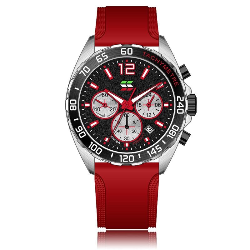 Dynamic Watch for Every Occasion - Eleganzio-Silver - Orange-Nora Luxe