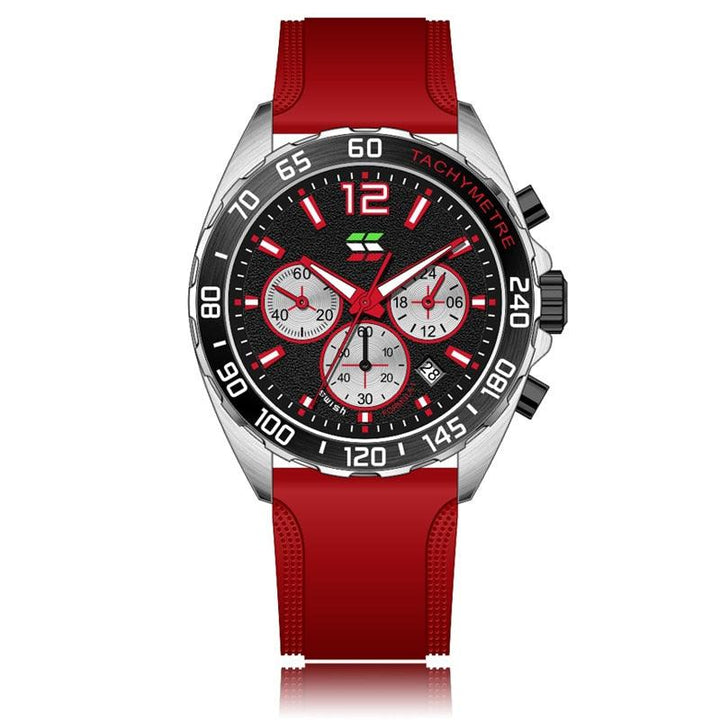 Dynamic Watch for Every Occasion - Eleganzio-Silver - Orange-Nora Luxe