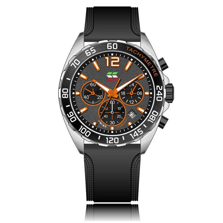 Dynamic Watch for Every Occasion - Eleganzio-Silver - Orange-Nora Luxe