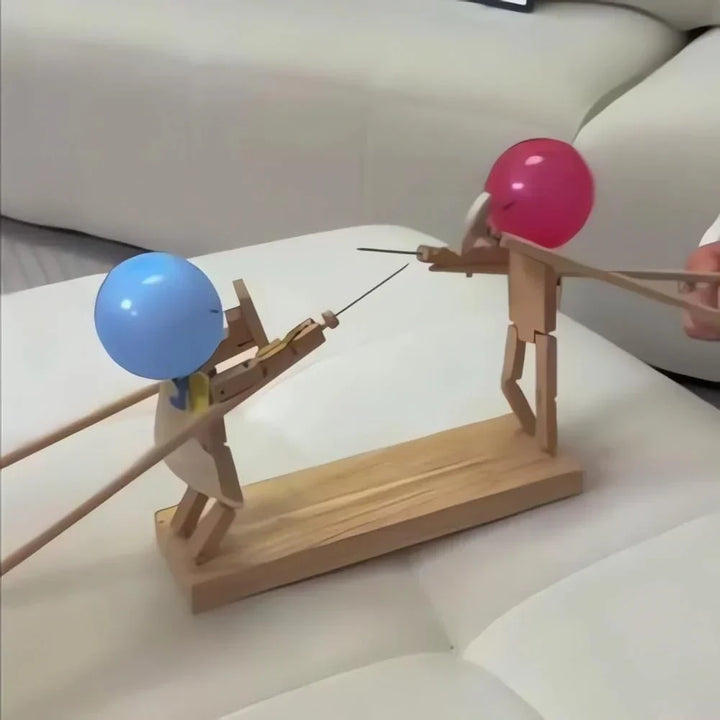 Dynamic Wooden Screen Game - BambooBattles-0.12 inches - 50 balloons-Nora Luxe