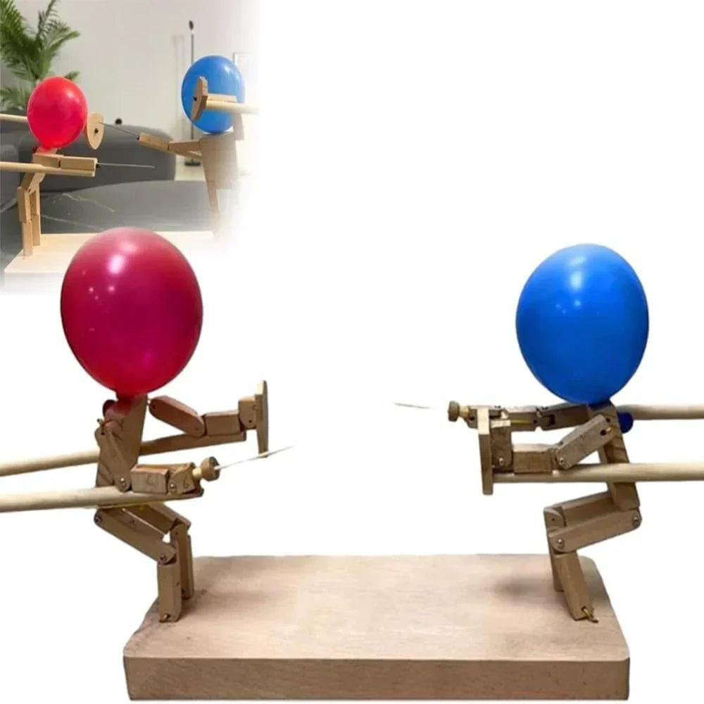 Dynamic Wooden Screen Game - BambooBattles-0.12 inches - 50 balloons-Nora Luxe