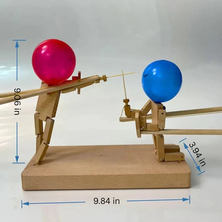 Dynamic Wooden Screen Game - BambooBattles-0.12 inches - 50 balloons-Nora Luxe