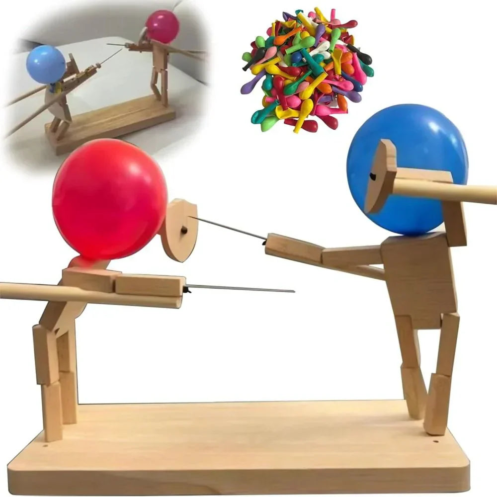 Dynamic Wooden Screen Game - BambooBattles-0.12 inches - 50 balloons-Nora Luxe