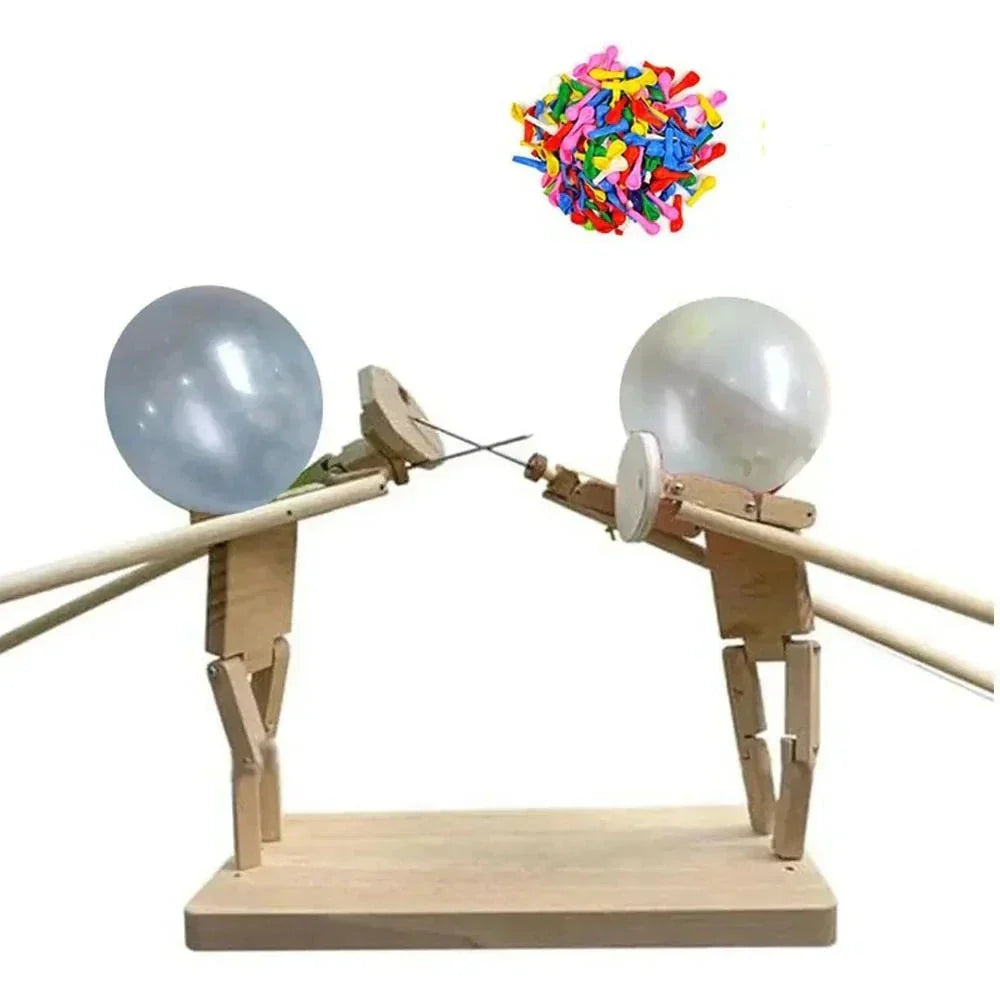 Dynamic Wooden Screen Game - BambooBattles-0.20 inches - 50 balloons-Nora Luxe