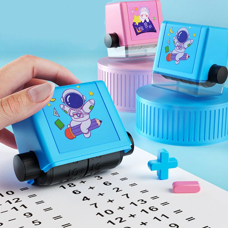 Educational Calculation Stamp for Children - SumStamp-Set of 4 (+ - x ÷)-Nora Luxe