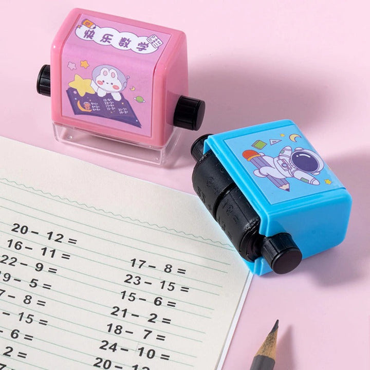 Educational Calculation Stamp for Children - SumStamp-Set of 4 (+ - x ÷)-Nora Luxe