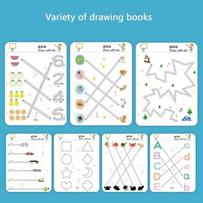 Educational Cover Writing Notebook - TraceMaster-32 Pages-Nora Luxe
