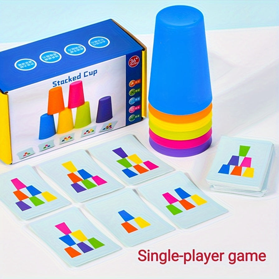 Educational Stacking Cup Puzzle Game - StackSmart-Nora Luxe