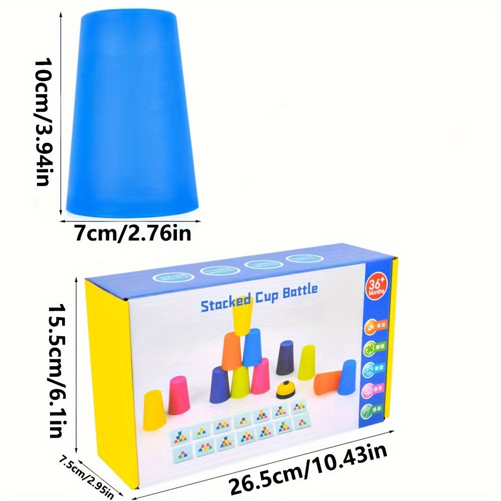 Educational Stacking Cup Puzzle Game - StackSmart-Nora Luxe