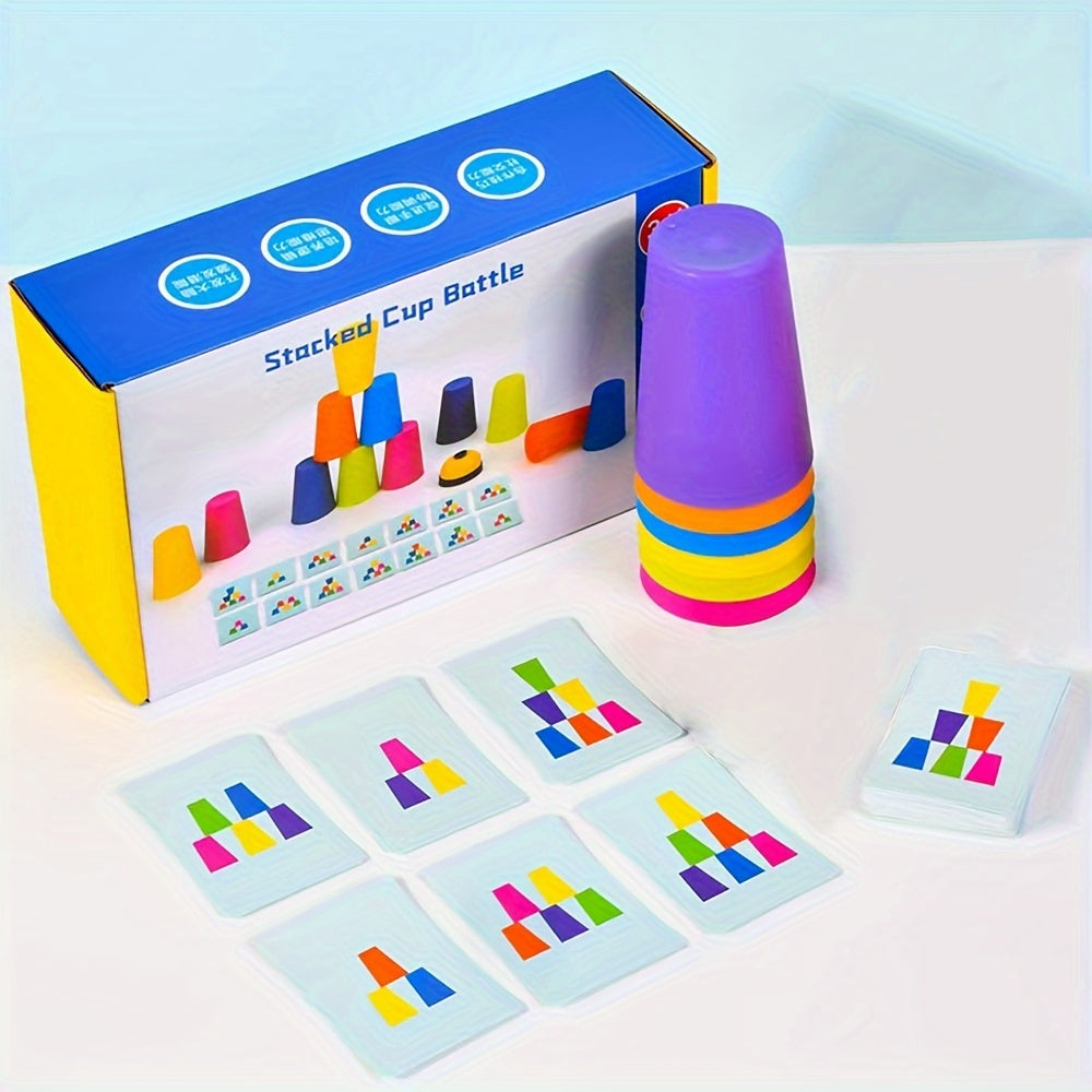 Educational Stacking Cup Puzzle Game - StackSmart-Nora Luxe