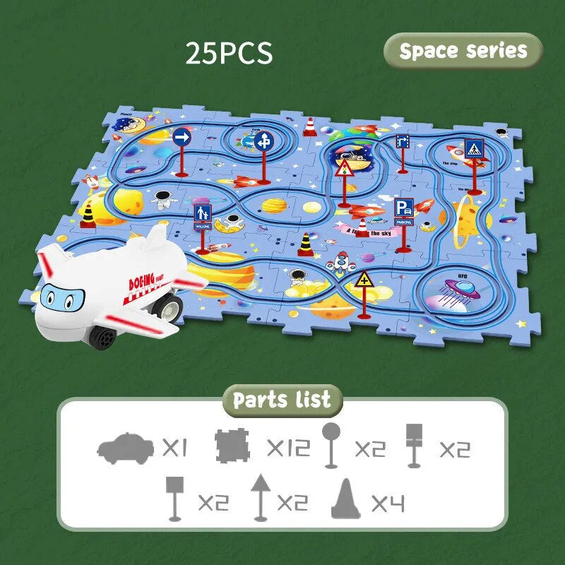 Educational Vehicles Puzzle Set - CleverKids-Dino-Nora Luxe