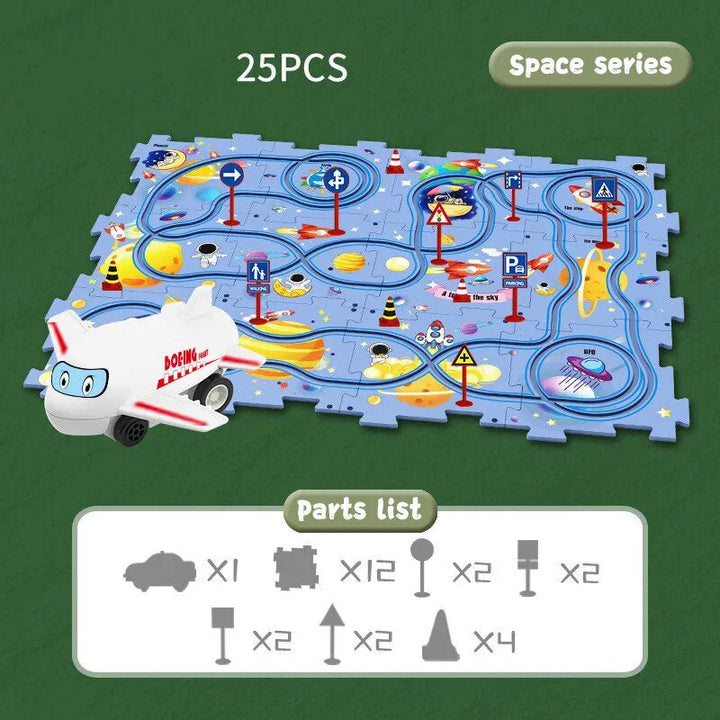 Educational Vehicles Puzzle Set - CleverKids-Dino-Nora Luxe